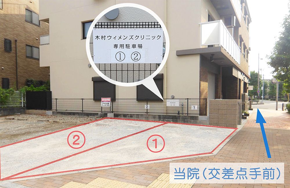 駐車場全体